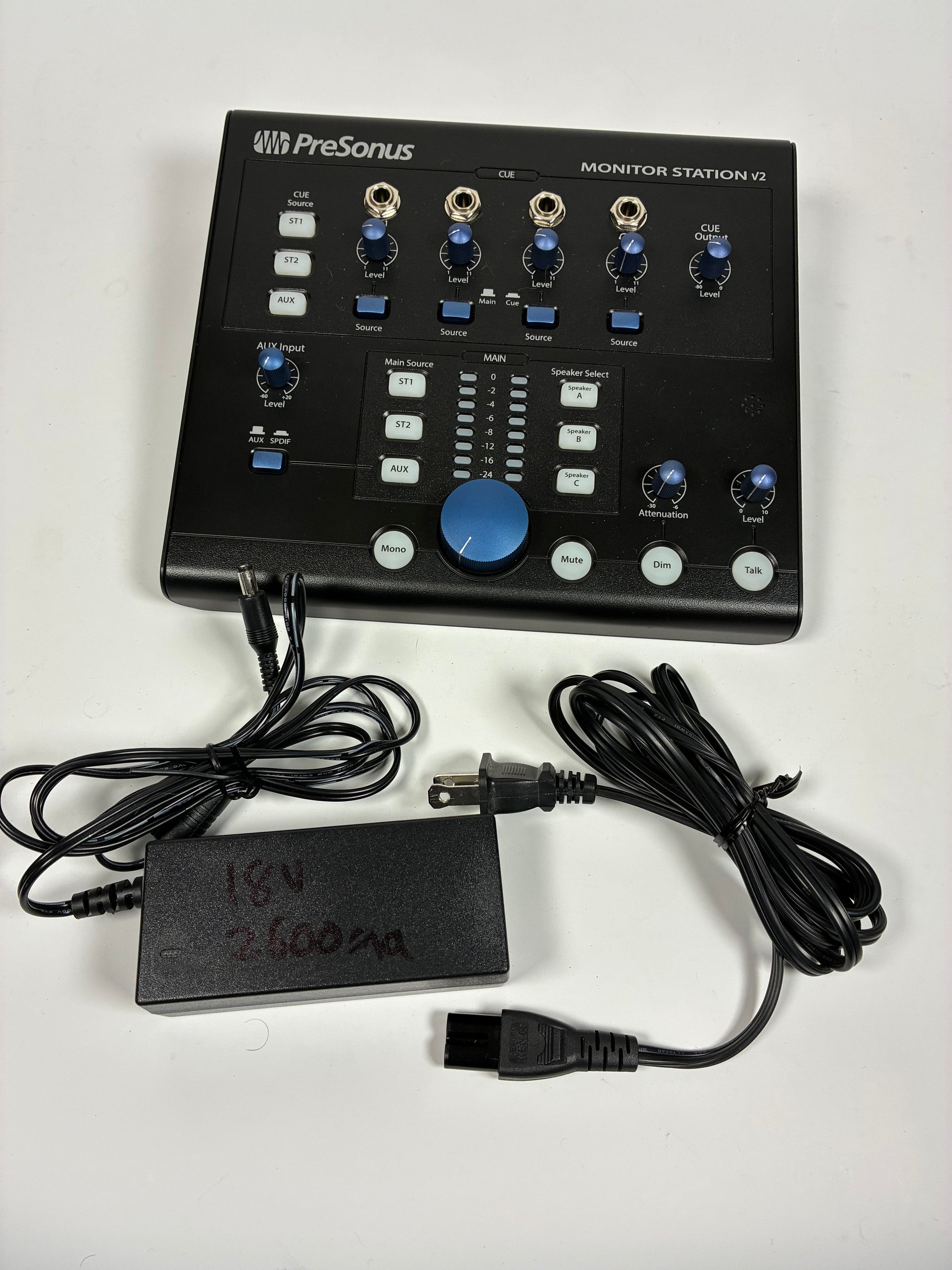 PreSonus Monitor Station V2 Desktop Monitor Controller - Excellent Condition with Box and Power Supply