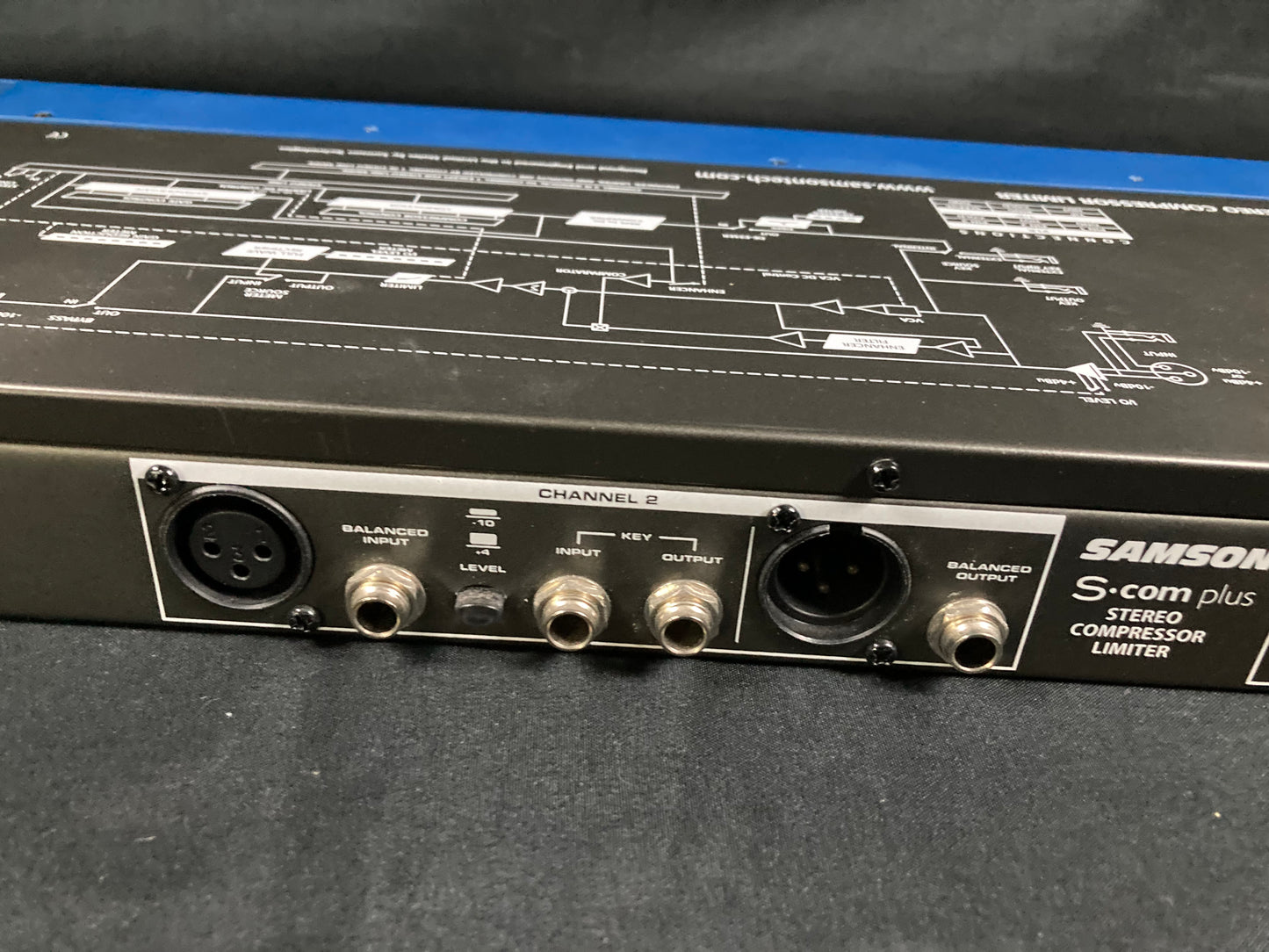 Samson S-Com Plus S Class Stereo Compressor/Limiter 2010s - Blue - With Box