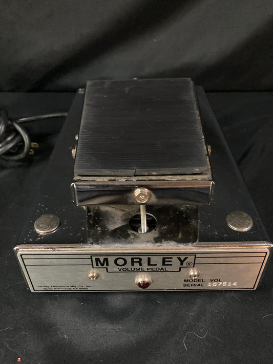 Tel Ray Morley VOL Volume Pedal 1980's - Chrome - Very Clean